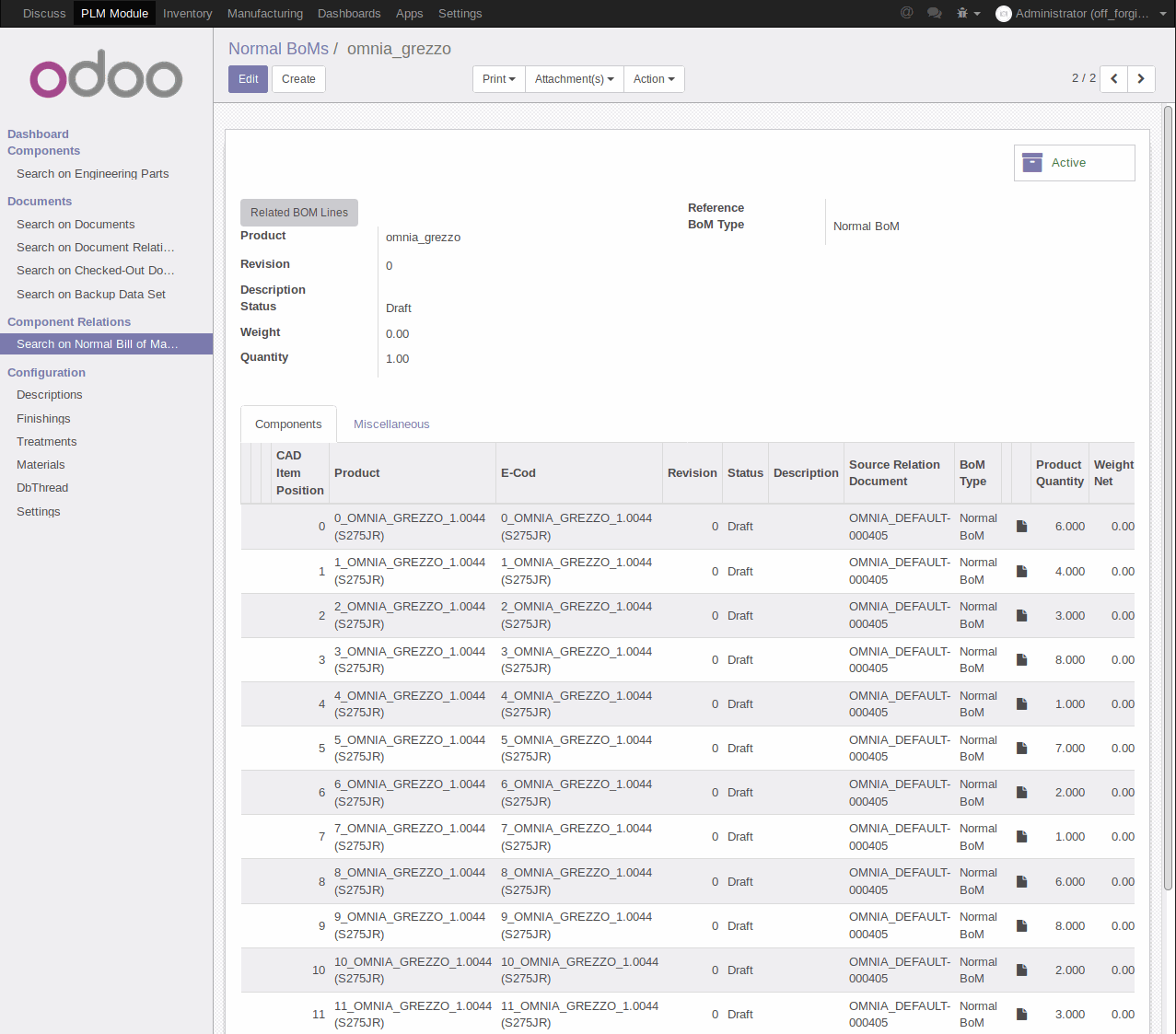 Odoo image and text block